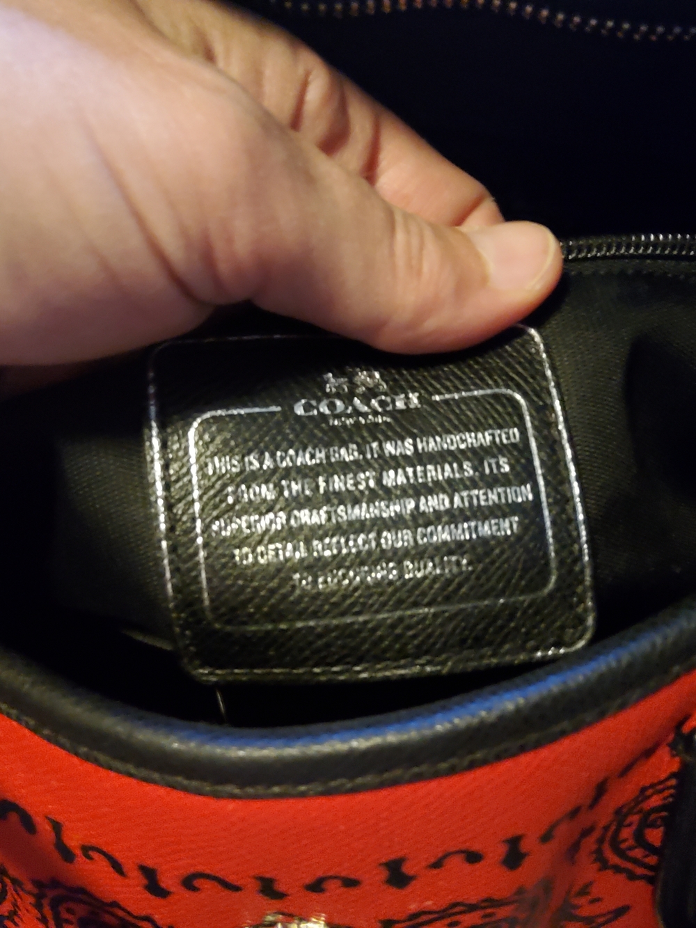 Coach "Bandana" Tote GUC ~ Partly Cloudy Condition 36357 - Picture 15 of 15